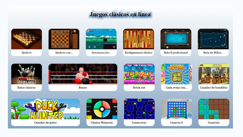 juegos clasiclos online gratis